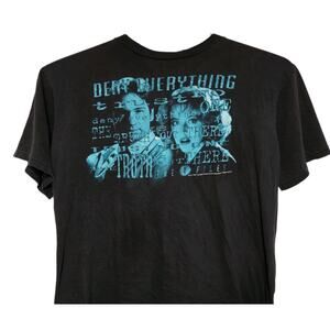 Vintage 1995 20th Century Fox Corp Black X-Files T Shirt XL Mulder & Scully